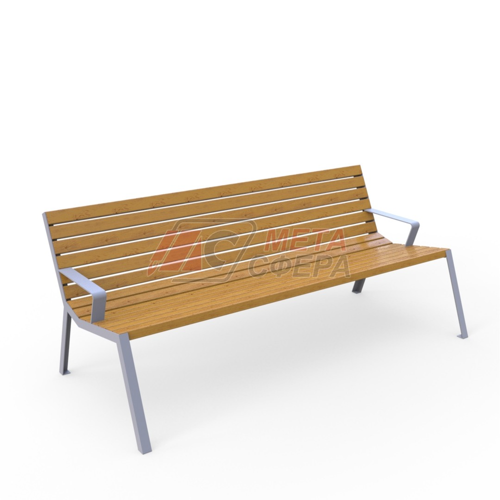 Скамейка Брюссель с подлокотниками