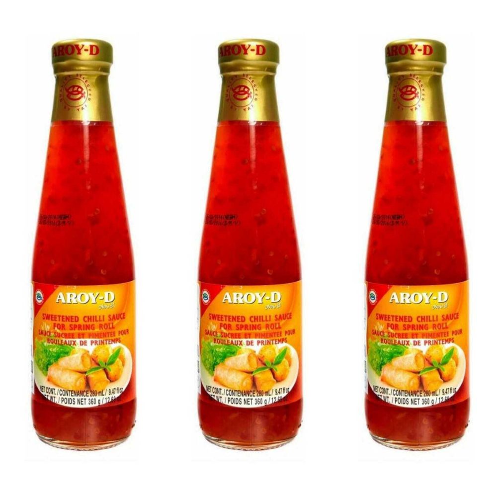 Соус Aroy-D Sweetened chilli for spring roll, 360 г, 3 шт