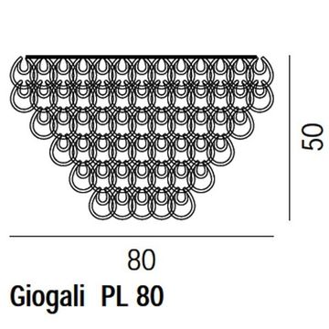 Vistosi Giogali PL 80 Ceiling fixture