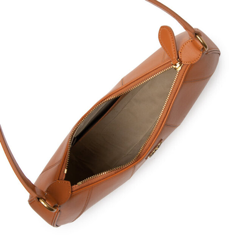 CLASSIC HALF MOON BAG SIMPLY – cognac