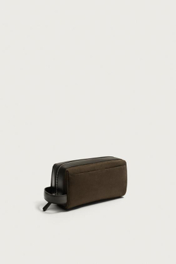 ZARA КОМБИНИРОВАННЫЙ НЕСЕССЕР, КОРИЧНЕВЫЙ