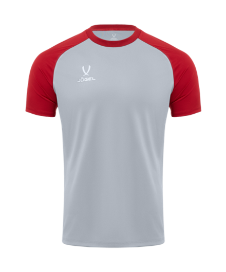 Футболка тренировочная JOGEL PREMIER PerFormDRY Training Tee, серый/темно-красный