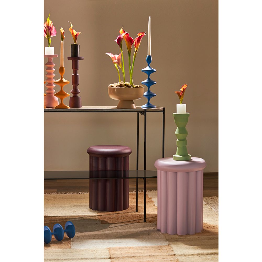 Столик приставной Vivlend, Ø37 см, сливовый