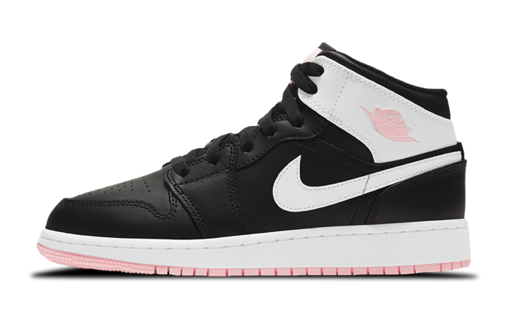 Jordan 1 Mid 'Arctic Pink Black' GS