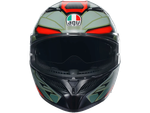 AGV K-3 E2206 DECEPT MATT BLACK/GREEN/RED