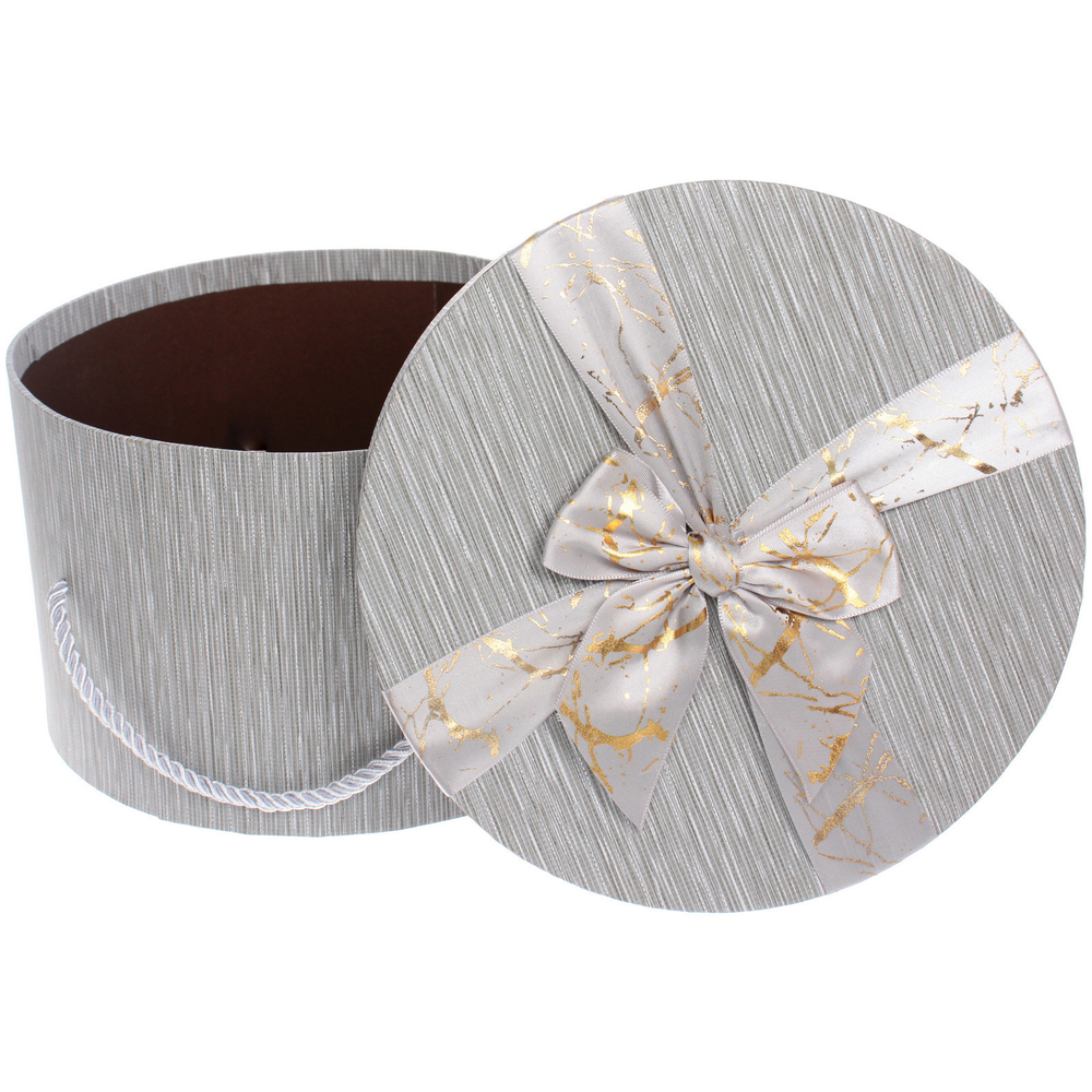 Коробка подарочная «Теплые чувства» 22*22*13,5 см, серый