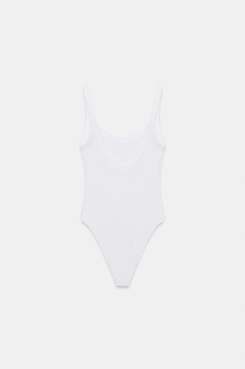 Хлопковый боди на бретелях - ZARA