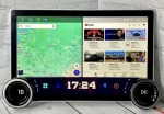 Магнитола с крутилками в рамку 9" или 10" - Farcar RB876 монитор 11.8" QLED+2K на Android 13, CarPlay, 4G SIM-слот, 6/128ГБ