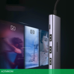 USB-хаб Ugreen CM473-20805 Space Gray (20805)