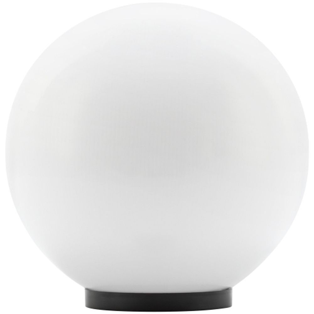 Садово-парковый светильник ЭРА НТУ 02-100-301 шар опаловый призма на опору / кронштейн IP44 Е27 max100Вт d300mm | Садово-парковые светильники