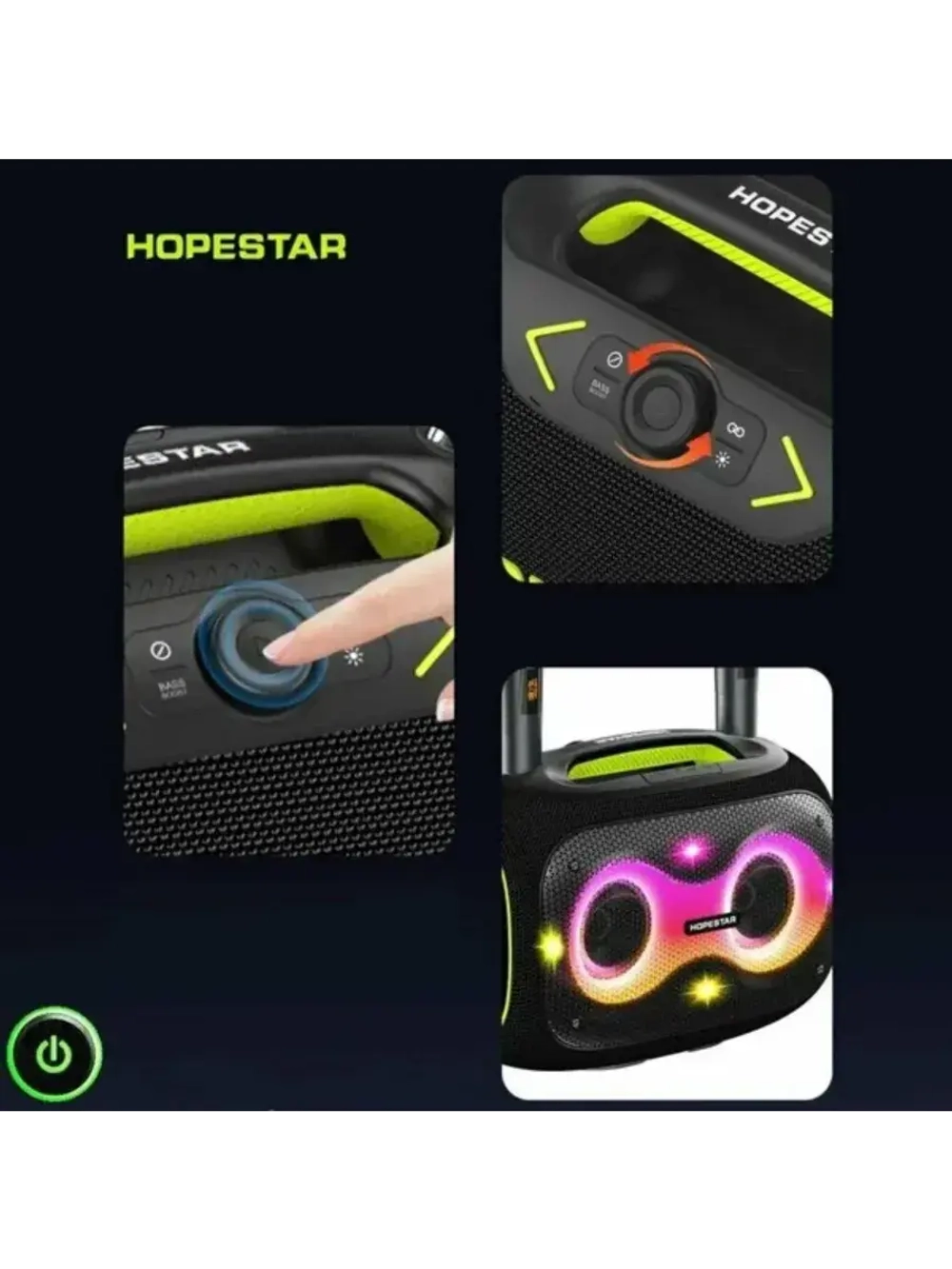 Портативная колонка Party Box 120W серый