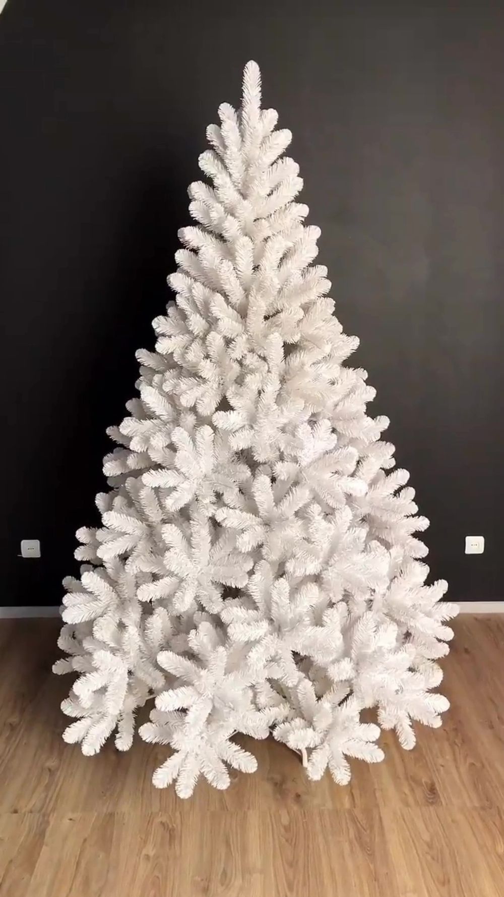 Искусственная белая елка «Жемчужная» (пвх) от 1,2 м до 3,5 м