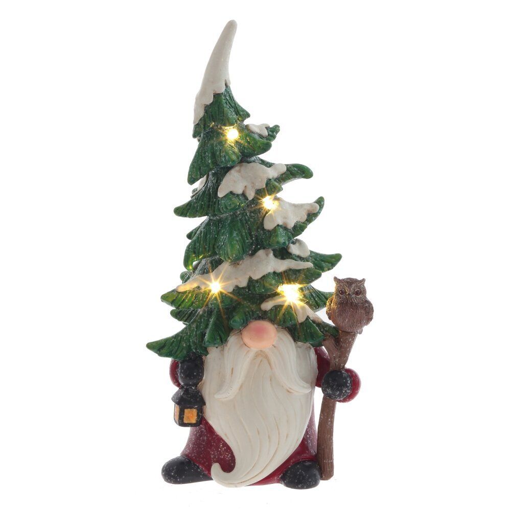 GAEM Фигурка декоративная "Лесной Гном" (посдвет, ААх2 н/п), L16 W12,5 H31 см, 2в.