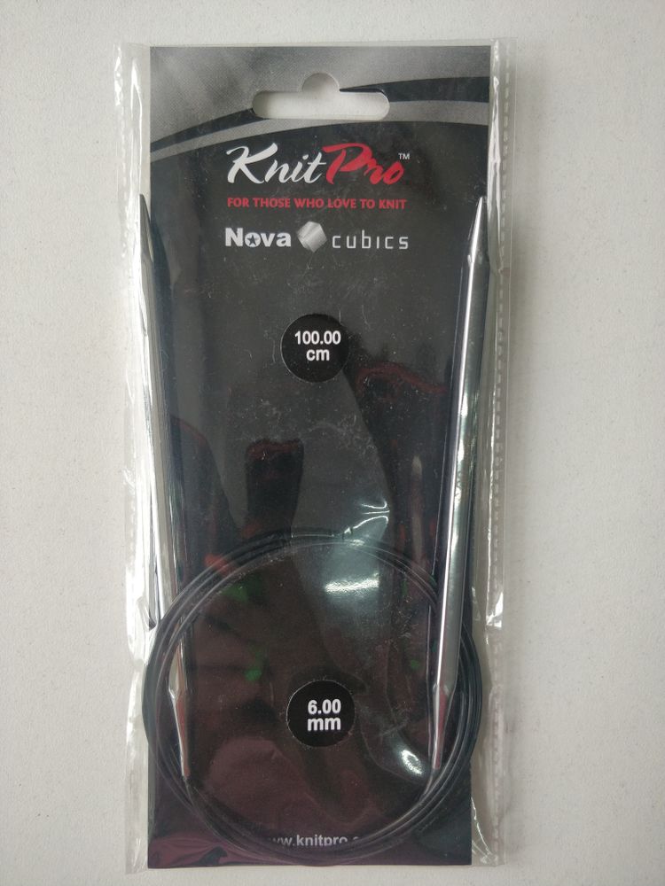 Спицы круговые Knit Pro Nova Cubics 100см - 6мм