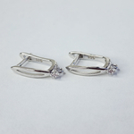 Ювелирные швензы, английский замок, родий, люкс фурнитура