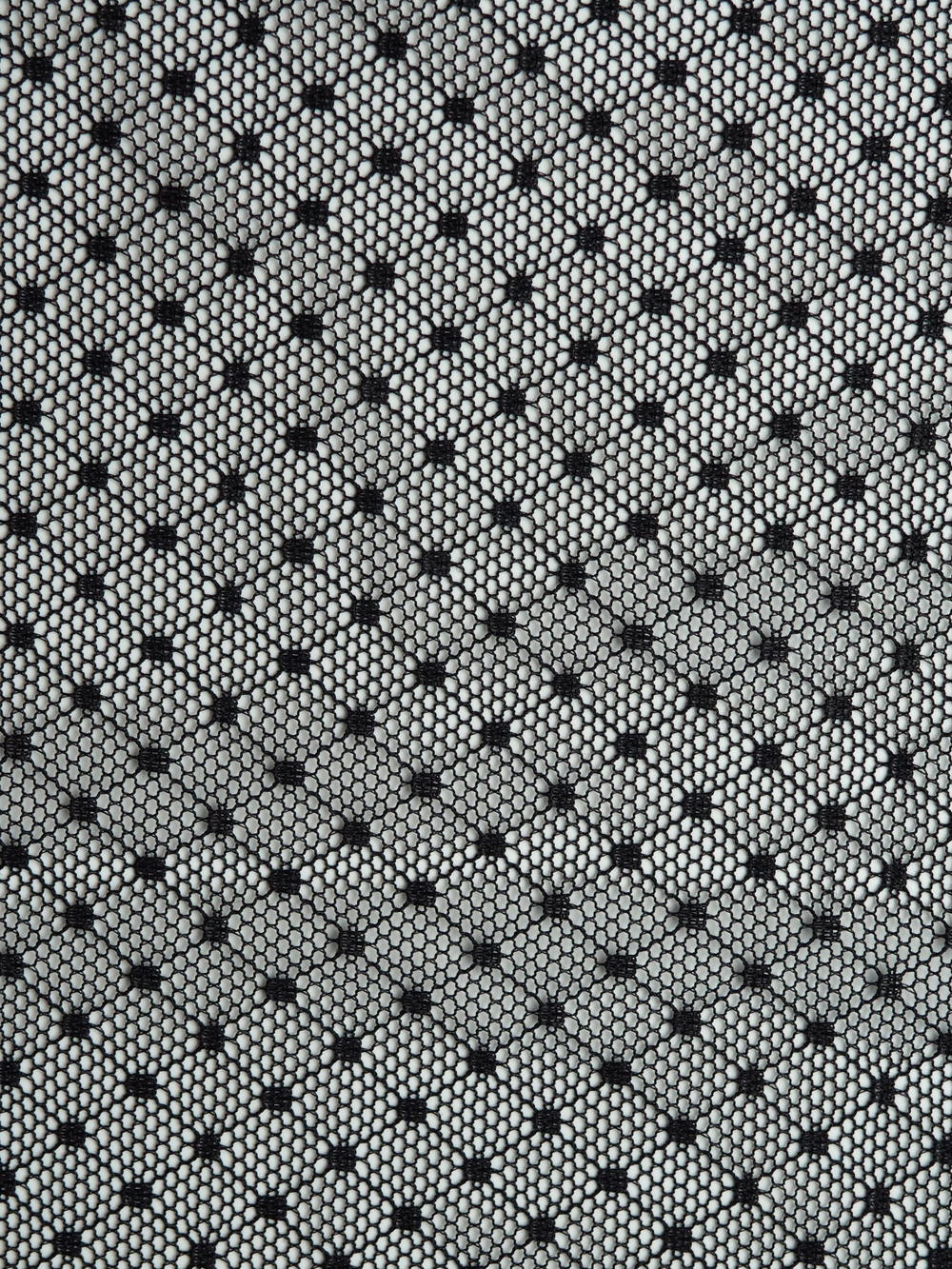 Сетка эластичная горошек в ромбик черная метражом