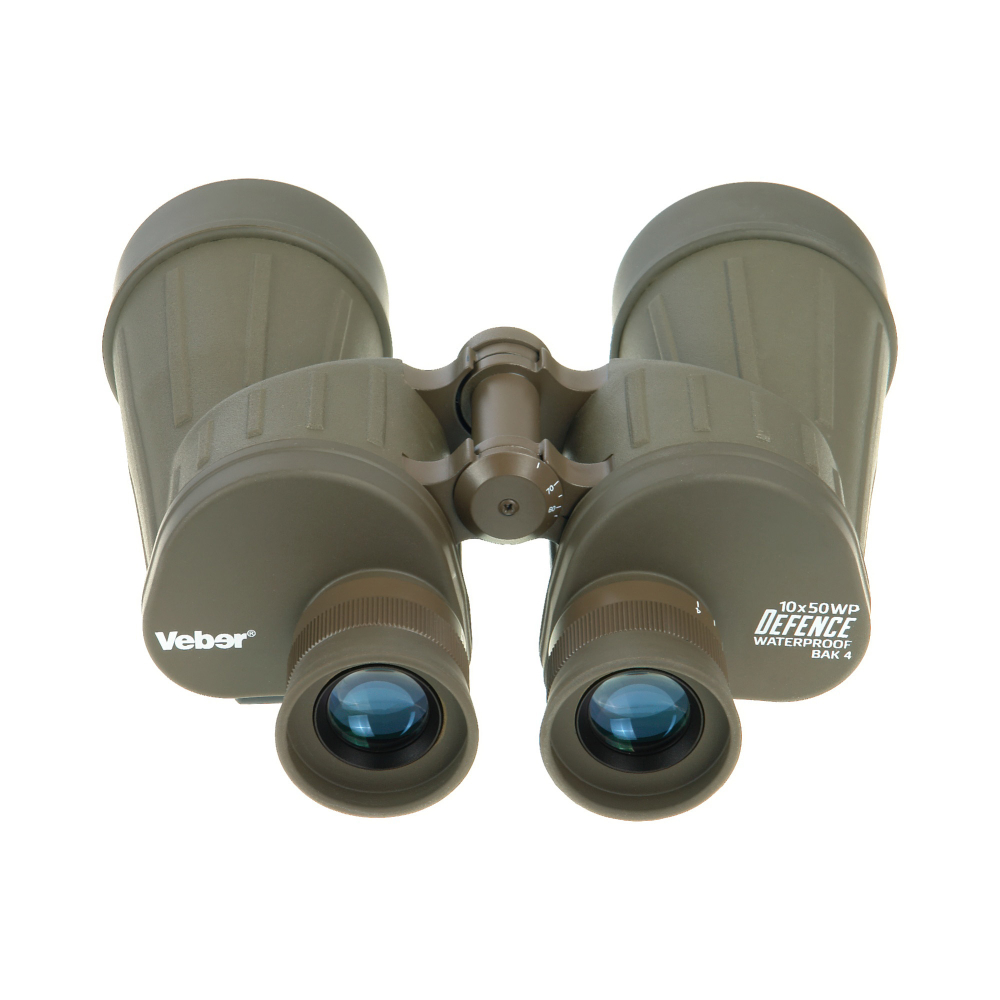Бинокль Veber Defence 10x50WP с сеткой - широкое поле зрения
