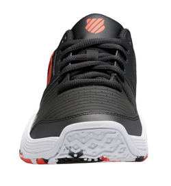 Детские теннисные кроссовки K-Swiss Court Express Omni - jet black/spicy orange/white - Black