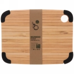 Доска разделочная бамбуковая «Eco Life» 29*22см с силиконовыми вставками, дерево