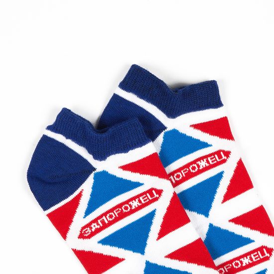 Носки ЗАПОРОЖЕЦ Молоко короткие женские (Синий,