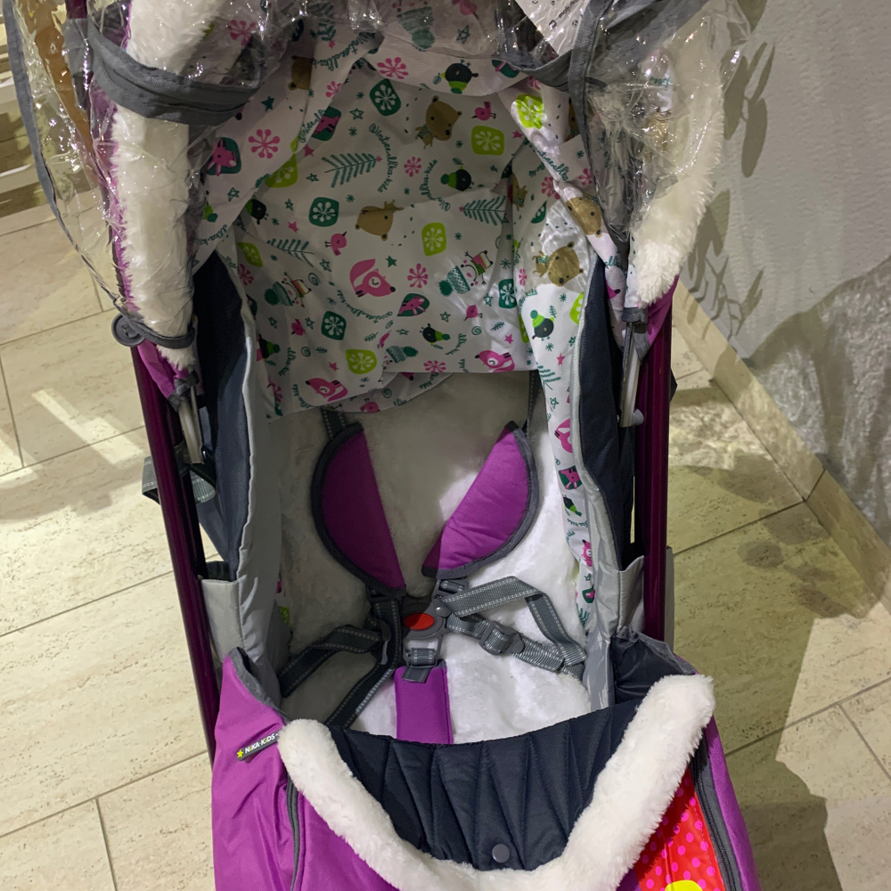 Коляска комбинированная «Ника Детям 5-1» со снеговиком орхидея (арт. НДТ5-1/6)