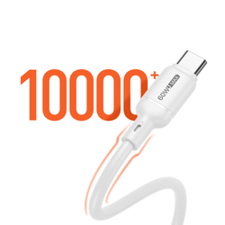 Силиконовый кабель 60W разъем с USB-C на USB-C, длина 100см (1м), серия SILI Series от Dux Ducis