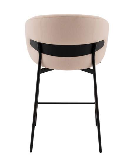Стул полубарный Блейз велюр молочный