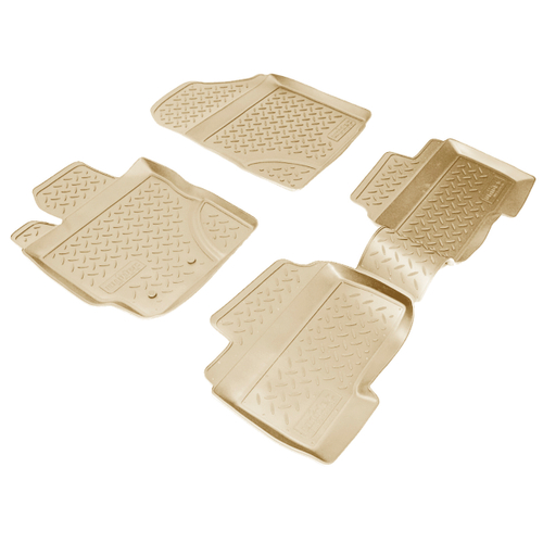 Ковры в салон Norplast/Unidec для Toyota Yaris в кузове XP9 (2005-), Бежевый, арт.NPL-Po-88-96-B