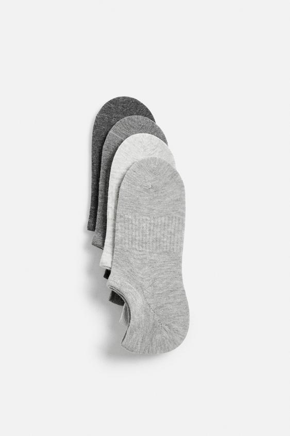 ZARA НАБОР ИЗ ЧЕТЫРЕХ ПАР КОРОТКИХ НОСКОВ, РАЗНОЦВЕТНЫЙ