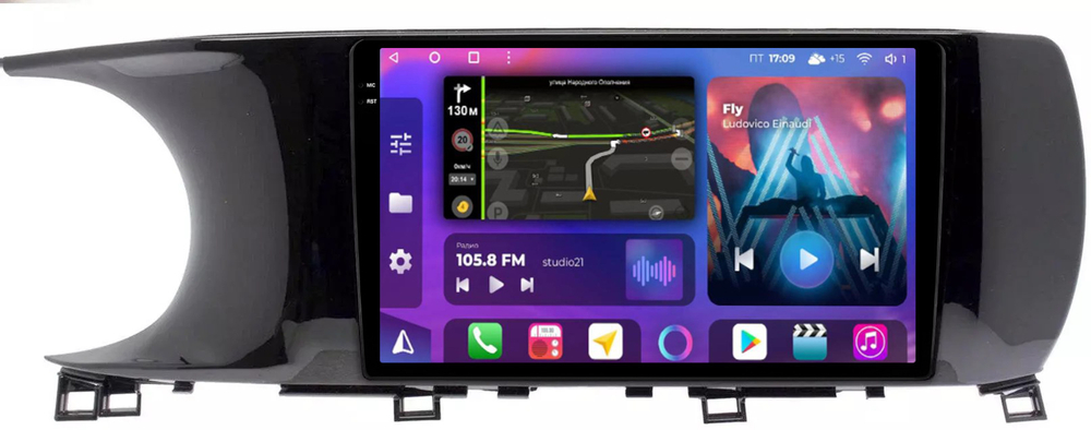 Магнитола для KIA K5 2020+ - FarCar BM1002M монитор 10.36" QLED на Android 14, TS10, 4+32Гб, CarPlay, 4G SIM-слот