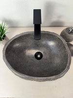 Раковина из речного камня RS-66004 46х35х15 из натурального камня