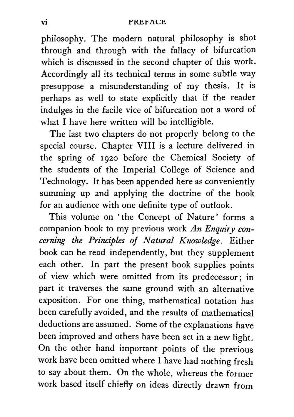 The Concept of Nature: The Tarner Lectures Delivered in Trinity College | Alfred North Whitehead