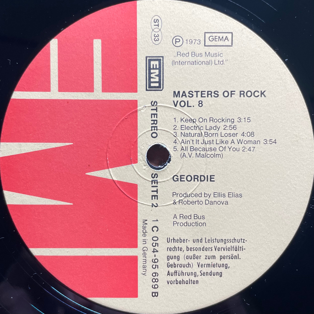 Geordie - Masters Of Rock Vol. 8 (Германия 1973г.)