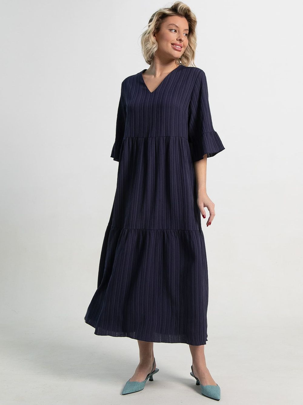 Платье бохо Марисоль (темно-синее) П15387-8М LT Collection