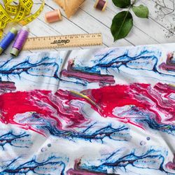 Ткань габардин утренний марс