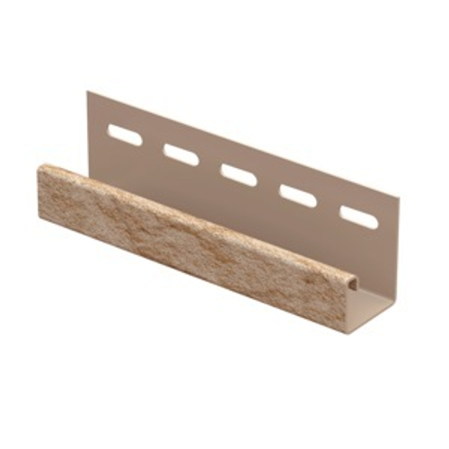 Сайдинг J-профиль камень золотистый 3005мм Ю-Пласт коллекция Стоун Хаус