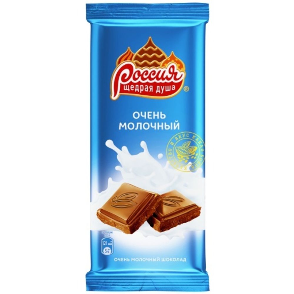 Шоколад Очень Молочный 82 г Россия