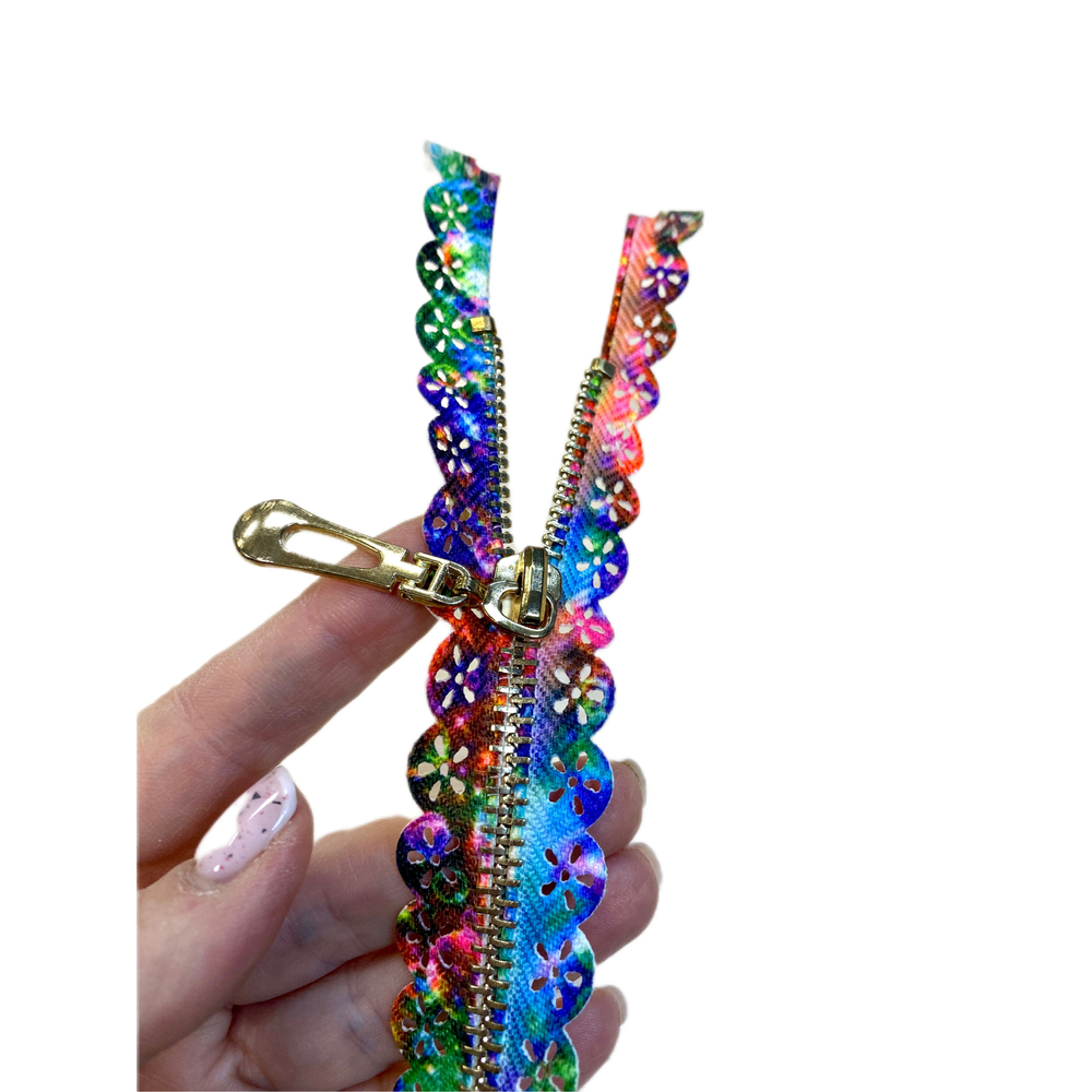 Застежка-молния декоративная разъемная металл №5 70см