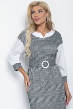 Платье Брют (светло-серое) П11063 LT Collection