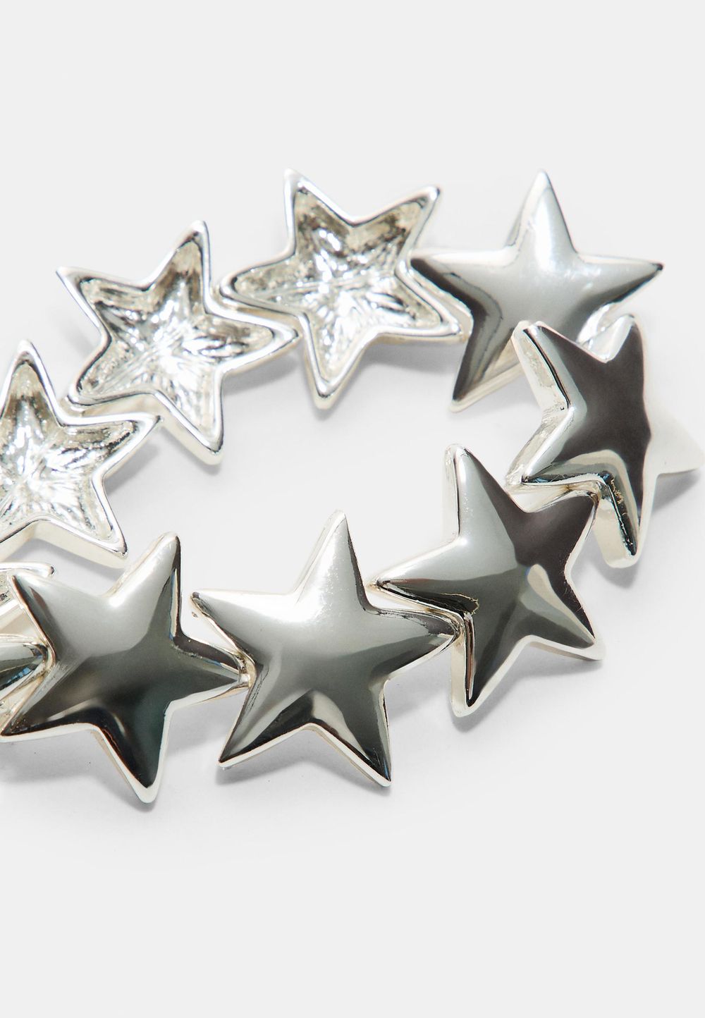 STRADIVARIUS Браслет в форме звезд, серый