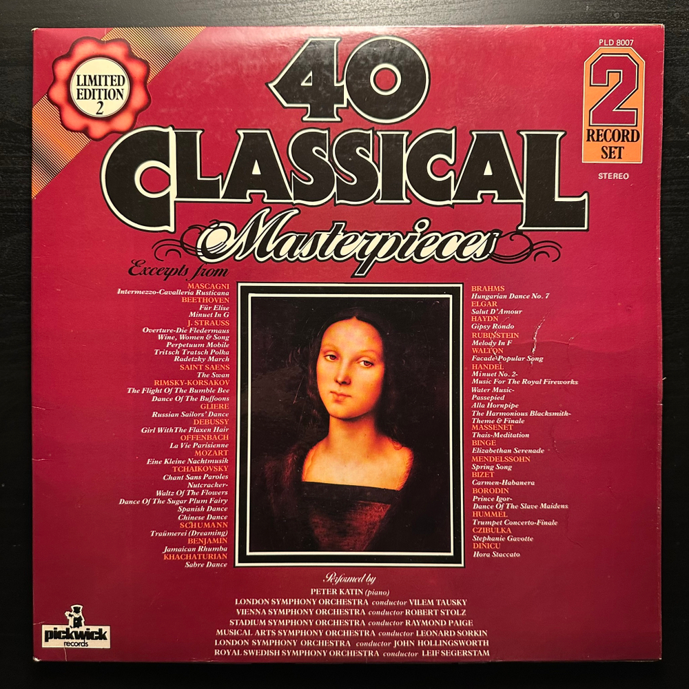 Сборник 40 шедевров классики 2LP (Англия 1978г.)