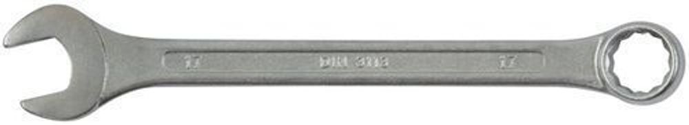 Ключ комбинированный FIT Хард CrV сталь, хромированное покрытие 17 мм 63147