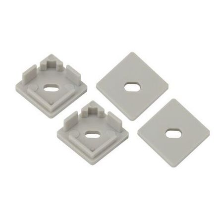 Набор заглушек для профиля CAB280 4 сквозные квадратные 1616S-3B ЭРА Б0039454