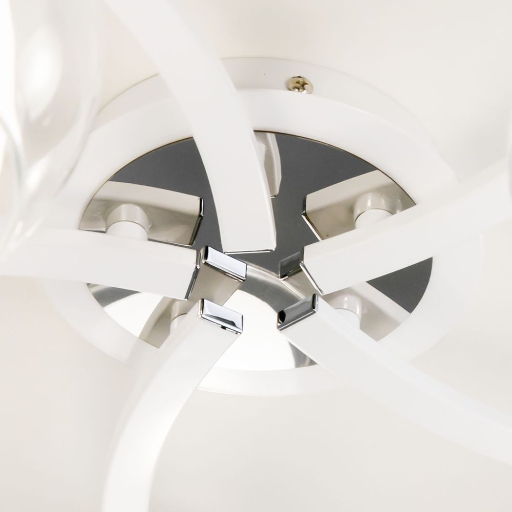 Citilux Кристи CL152150 Люстра потолочная Белая Хром