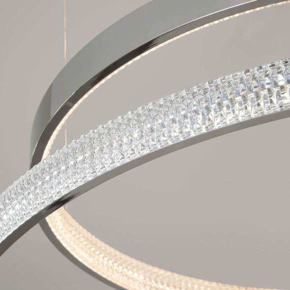 Подвесной светодиодный светильник Eurosvet Smart Posh 90275/5 хром