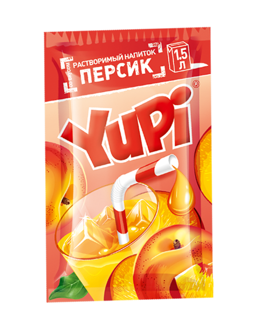 Растворимый напиток ЮПИ Персик  12г*24шт*6 блоков.