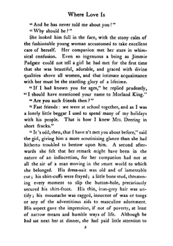 Where love is | Locke William John