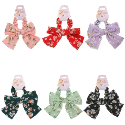 Резинка для волос «ПЕРСЕЯ», ромашки, микс 6 цветов, d-8,5см (подвес Кокетка Единорог)