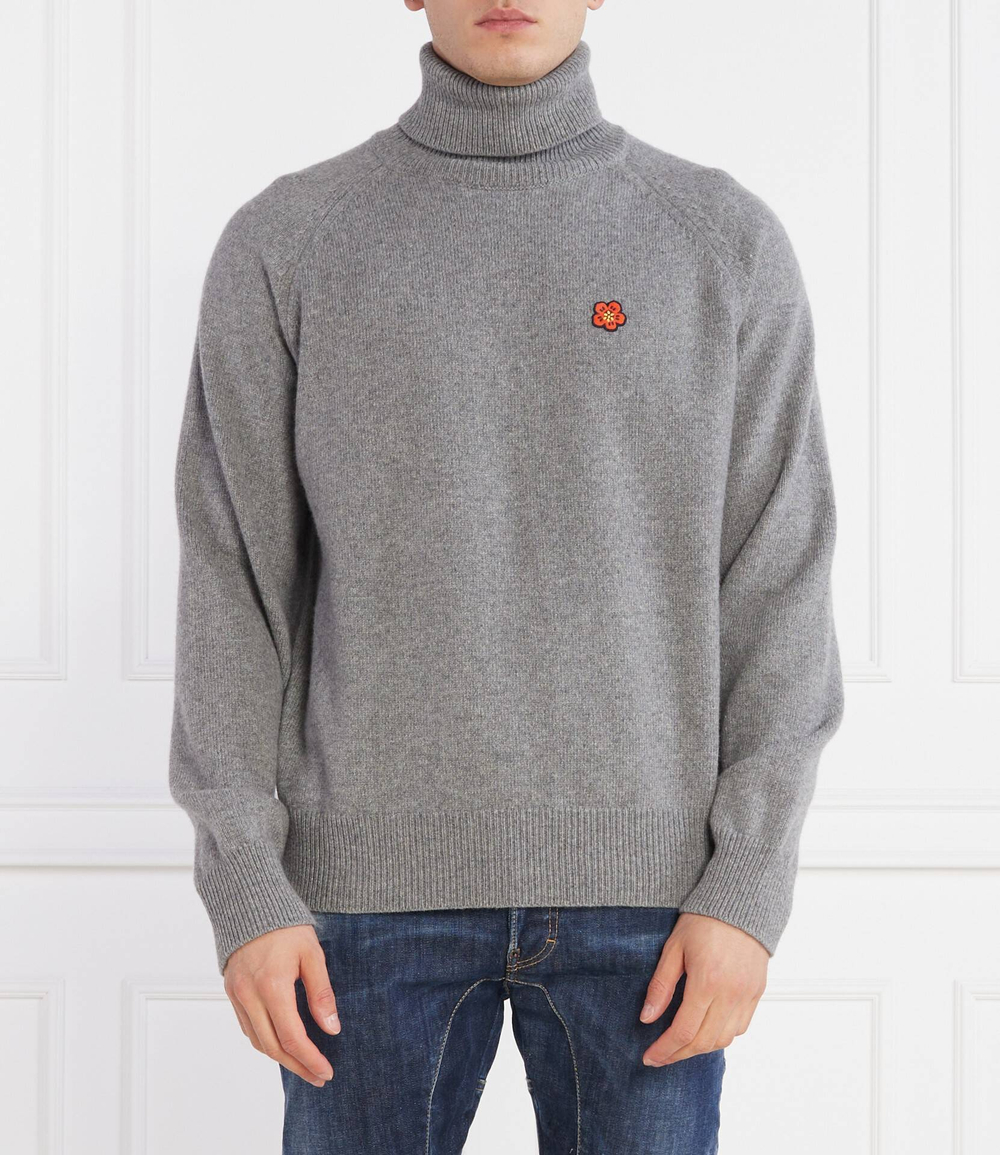 Хлопковый свитер Kenzo - серый(FD65PU4283LC)