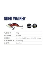 Воблер для зимней рыбалки Halco NIGHT WALKER Nano H